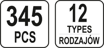 Yato YT-06653 Комплект запонок один. Пежо 300 шт.