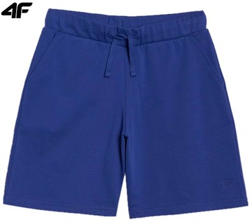 КОРОТКИЕ ШОРТЫ ДЛЯ МАЛЬЧИКОВ 4F, ДЕТСКИЕ СПОРТИВНЫЕ ТРЕНИРОВКИ M627 ХЛОПОК 152