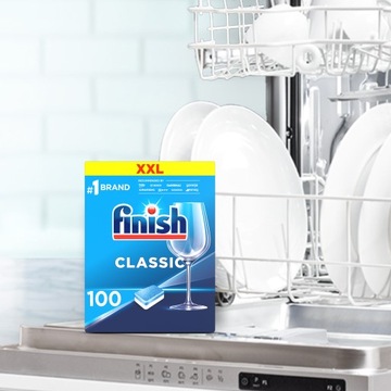 FINISH LEMON TABLETS CLASSIC 100 ДЛЯ ПОСУДОМОЕЧНОЙ МАШИНЫ