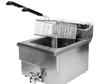 ОДИНАРНАЯ ЭЛЕКТРИЧЕСКАЯ ФРИТЮРНИЦА 12 Л СЛИВНАЯ КРЫШКА YATO 04630