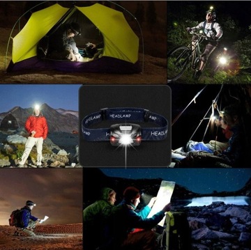 МОЩНЫЙ X13 USB-СВЕТОДИОДНЫЙ ФАР ГАРОЛЬНЫЙ ФАР 6-РЕЖИМНЫЙ С ДАТЧИКОМ