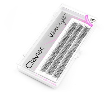 Clavier Kępki Rzęs Vshape Light – Jaskółki 10 - mm