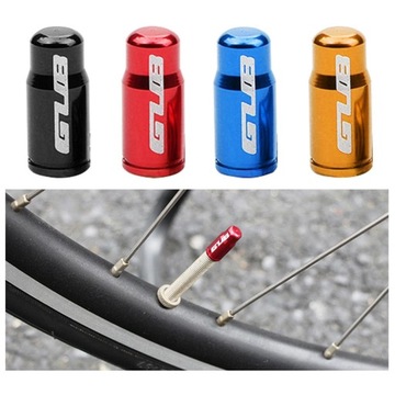 2 шт. Колпачки клапанов Presta Schrader, колпачки стержней клапанов шин, алюминий FV, золото