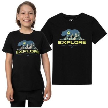 KOSZULKA dziecięca T-SHIRT 4F junior TTSHM323 122