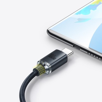 BASEUS SZYBKI KABEL USB - USB-C DO TELEFONU KOMPUTERA 100W MOCNY PRZEWÓD 2m