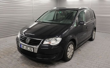 Volkswagen Touran I 1.4 TSI 140KM 2008 Volkswagen Touran 7-Osobowy, Grzane Fotele, Tempomat, Czujniki, Wielofunkc