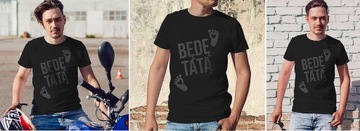 T-SHIRT DZIEŃ OJCA TATY BĘDĘ TATĄ M JAKOŚĆ