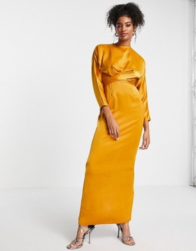 Asos Design jqt SUKIENKA MAXI SATYNOWA STÓJKA M