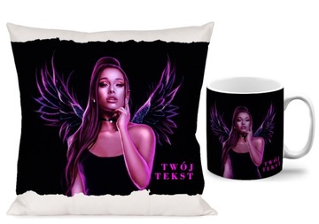 ZESTAW ARIANA GRANDE KUBEK + PODUSZKA PREZENT N.10
