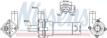 ČERPADLO PALIVA ELEKTRICKÁ 831054 NISSENS