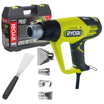 СЕТЕВАЯ ЭЛЕКТРИЧЕСКАЯ ТЕПЛОВАЯ ПУСКА RYOBI 2000 ВТ + КОРПУС 2 РЕЖИМА EHG2020LCD