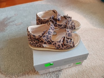 КОЖАНЫЕ САНДАЛИИ ДЛЯ ДЕВОЧЕК MRUGAŁA ROMA PANTERA размер 27