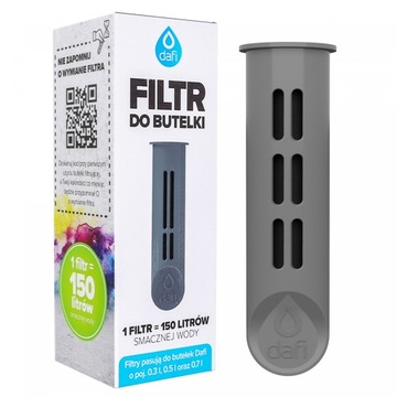 FILTR DO BUTELKI DAFI 1 SZT STALOWY SZARY