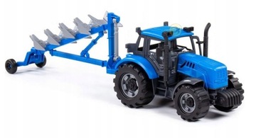 TRAKTOR Z NAPĘDEM PŁUGIEM MASZYNĄ ROLNICZĄ CIĄGNIK