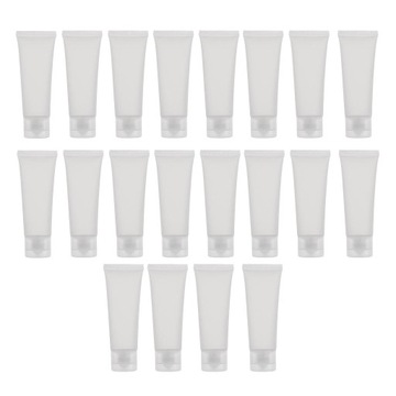 20 шт., контейнер для пустых пластиковых бутылок по 50 мл с тюбиком для лосьона