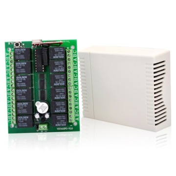 Радиоконтроллер-реле 12 каналов - 12/24 В - дистанционное управление