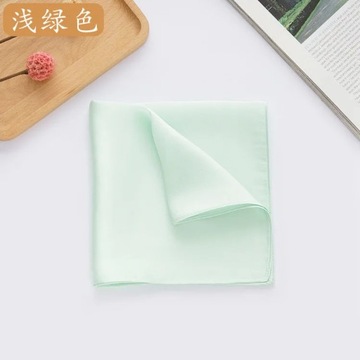 Natural 35cm Pure Silk Mans Pocket Square Han