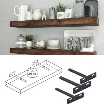 4 невидимых кронштейна для плавающих полок