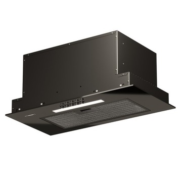 Встраиваемая кухонная вытяжка под шкаф 60 см MAAN TYTAN 3 BLACK GLASS LED