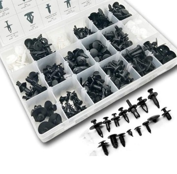 НАБОР АВТОМОБИЛЬНЫХ ЗАЖИМОВ 415 ШТ. + Инструменты