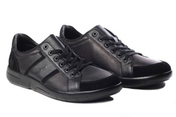RIEKER B2712-00 ЧЕРНЫЕ КОЖАНЫЕ ТУФЛИ