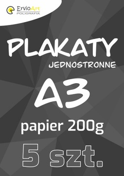 PLAKATY A3 200g - 5 szt.