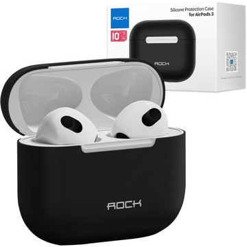 ROCK ETUI POKROWIEC OSŁONA GUMA NA SŁUCHAWKI DO SŁUCHAWEK APPLE AIRPODS 3