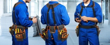 Пояс для инструментов с ремнями для плотников, строителей и садовников.