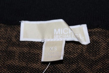 spódnica dzianinowa XS Michael Kors logo beż