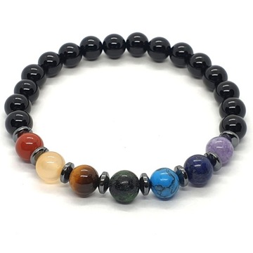 BRANSOLETKA MĘSKA 7 Czakr - Czakry - Czakramy