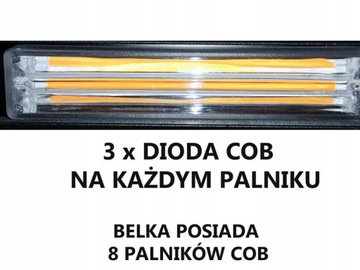 STROBOSKOP POMARAŃCZOWY BELKA KOGUT + W ATRAPĘ