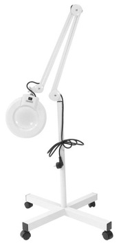 FOTEL KOSMETYCZNY z KUWETAMI LAMPA LUPA STATYW ZESTAW