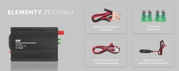 Автомобильный преобразователь Newell 12 В/230 В, 500 Вт