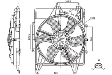 NISSENS VENTILÁTOR CHLADIČŮ Z POUZDRO NISSAN KUBISTAR RENAULT CLIO