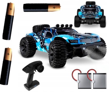 DUŻE, ZDALNIE STEROWANE AUTO X-HOOLIGAN 50KMh DUŻA MOC I METALOWY NAPĘD 4X4