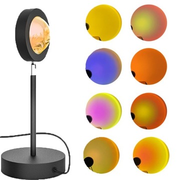 LAMPA SUNSET 9 KOLORÓW ABY ZMIENIĆ LED ROMANTIC