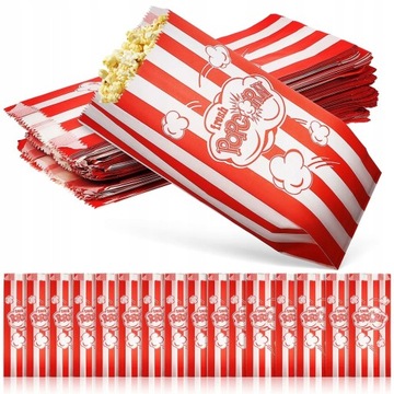 Popcorn Pojemnik Torby Opakowania Przekąski 100