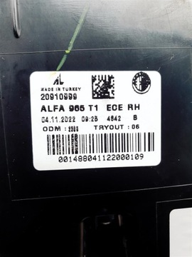 ALFA ROMEO TONALE 22R+ PRAVÁ SVĚTLO ZADNÍ LED ORIG EU !