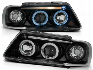 LAMPY PRZEDNIE AUDI A3 8L 96-00R RINGI LED BLK