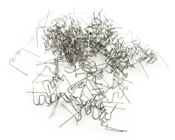 Скобы пластиковые RS26 100шт плоские БОЛЬШАЯ ВОЛНА 0.6мм для ремонта пластика