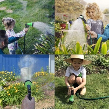 ГИБКИЙ Удлиняемый САДОВЫЙ ШЛАНГ С ПИСТОЛЕТОМ 22,5 М ПОЛИВНЫЕ СОЕДИНИТЕЛИ