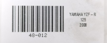 YAMAHA YZF-R 125 08-13 ПРАВЫЙ РУЛЬ КЛИПСА НА