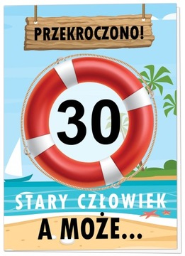 KARTKA NA URODZINY STARY A MOŻE, MORZE 18 -99lat