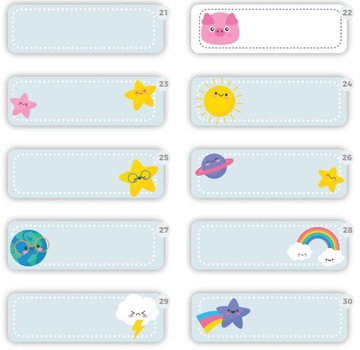 100 шт. ИМЕННЫЕ ЭТИКЕТКИ, ВОДОНЕПРОНИЦАЕМЫЕ НАКЛЕЙКИ ИМЕНИ