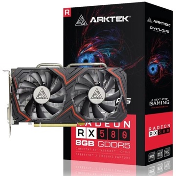 Karta Graficzna Gamingowa Arktek Radeon RX 580 8GB GDDR5 HDMI Gaming