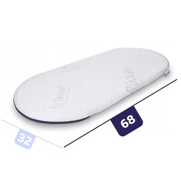 Матрас ПРЕМИУМ для гондолы и коляски Adamex - 68x32 см, HR Foam