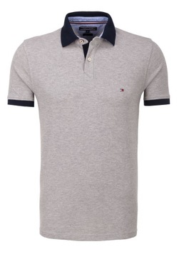 TOMMY HILFIGER KOSZULKA POLO JACQUARD SLIM M