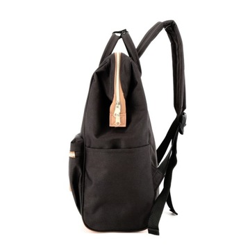 Plecak damski Himawari 123 na laptopa 14,1 z USB czarny