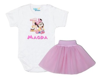 Zestaw body spódniczka Urodziny Mam Roczek 98