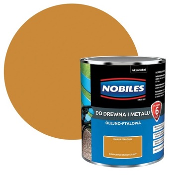 NOBILES FTALONAL Orzech Jasny 0,7L FARBA OLEJNA DO DREWNA I METALU